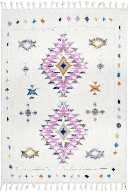 Ivory, Multi AMSTERDAM Layla Area Rug Modern