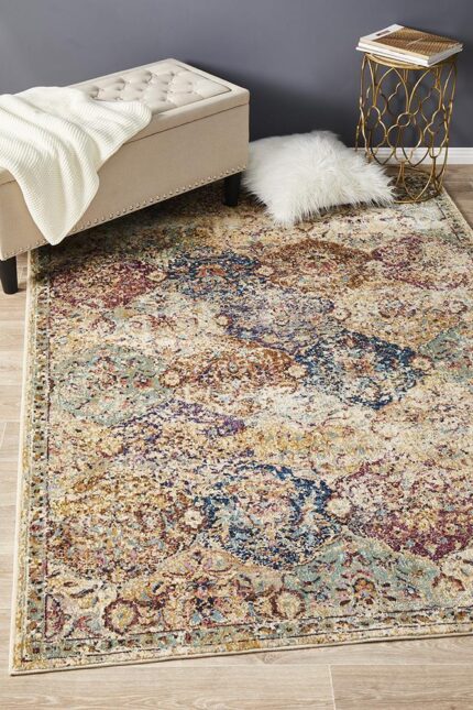 Ivory ANASTASIA Area Rug Contemporary