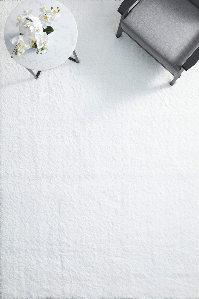 White Design Rug White ANGEL Area Modern Rug - Hojjati Art Gallery