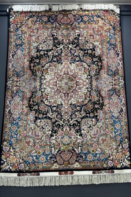 Persian Tabriz Handmade Rug Super Fine Mainly Silk & Wool Multi Colour 200X150