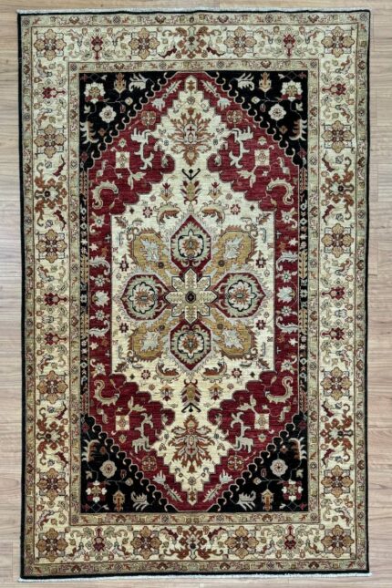 Aryana Handmade Rug Wool Beige & Red 286X173