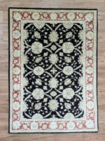 Choobi Handmade Rug Wool Black & Cream multi 283X168