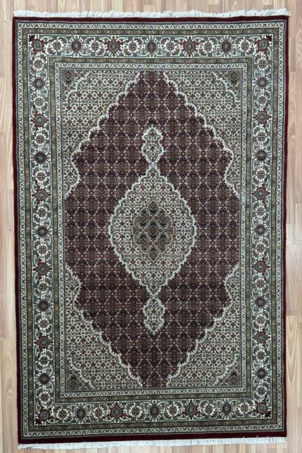 Fish Handmade Rug Wool & Silk Red 243X165