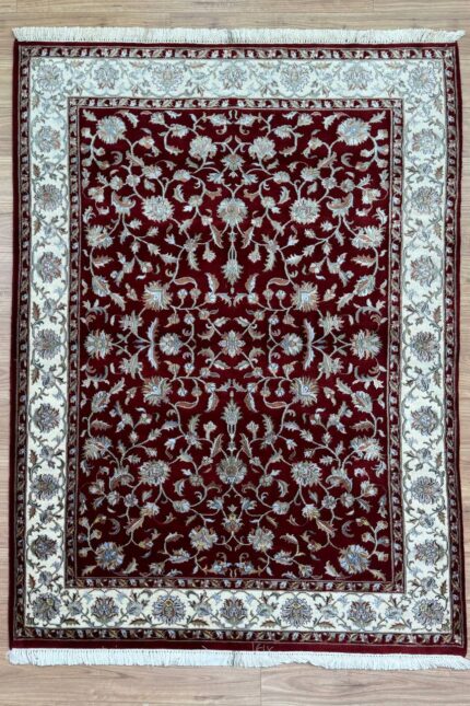 Garden Handemade Rug Super Fine Wool Red & Beige 240X170