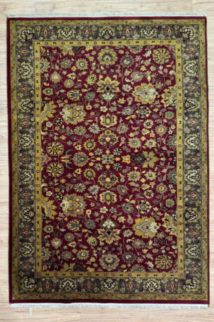 Garden Handmade Rug Wool Multi Red