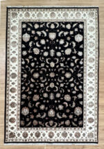 Kashmir Handmade Rug Silk & Wool Black 275X179