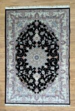 Kashmir Handmade Rug Wool Black Multi 233X150