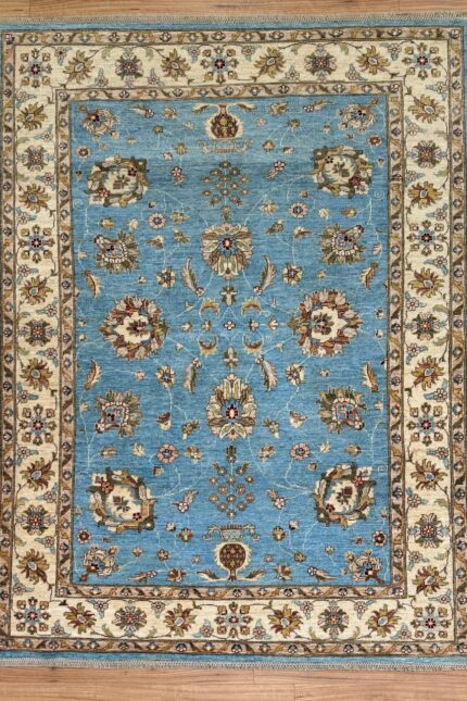 Choobi Handmade Rug Super Fine Wool Blue Multi 241X180