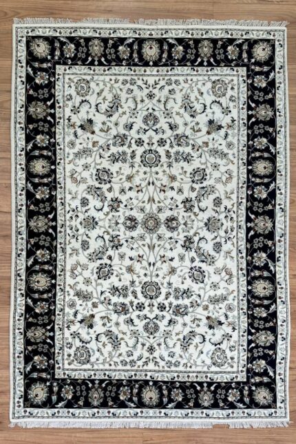 Nain Handmade Rug Wool Cream & Blue 248X172