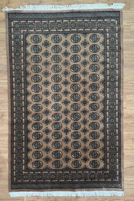 Princess Bokhara Handmade Rug Fine Wool Brown & Beige 230X157