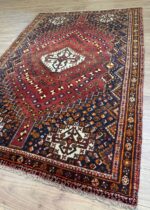 Shiraz Handmade Rug Wool Red & Blue 245X157