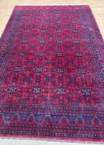 Afghan Galaxy Handmade Rug Belgium Wool Red & Blue 300X200
