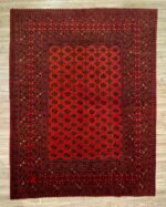 Afghan Handmade Rug Wool Red 300X200