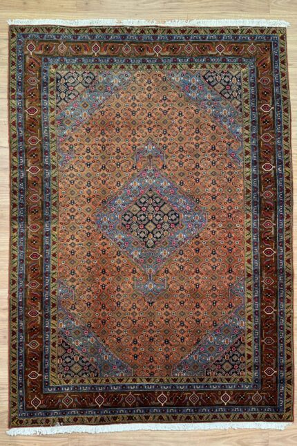 Ardabil Handmade Rug Wool Brown & Coral Multi 279X200