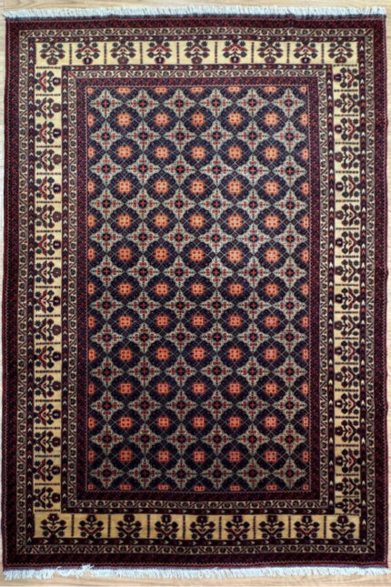 Garden Handmade Rug Wool Red & Cream 300X210