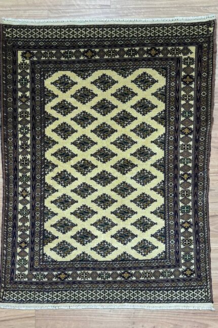 Jaldar Handmade Rug NZ Wool Beige & Black 170X125