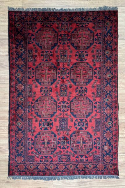 Khal Mohammadi Handmade Rug Fine Wool Red 190X128