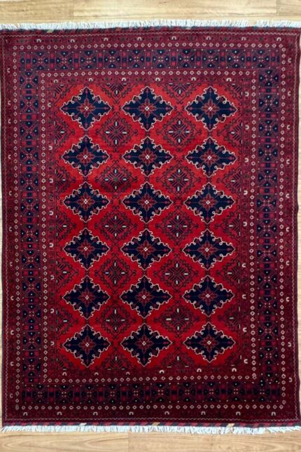 Khal Mohammadi Handmade Rug Super Fine Wool Red 300X200