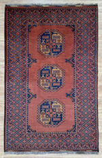 Khal Mohammadi Handmade Rug Super Fine Wool Red & Yellow 199X123