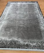 Modern Machine made Rug B-Silk Black & White 300X200