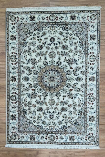 Nain Handmade Rug Wool Cream & White 185X125