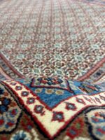 Persian Handmade Rug Silk & Wool Beige & Blue 315X214