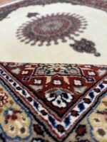 Persian Handmade Rug Silk & Wool Cream multi 265X195