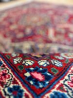Persian Kashan Handmade Rug Wool Red Multi 280X195
