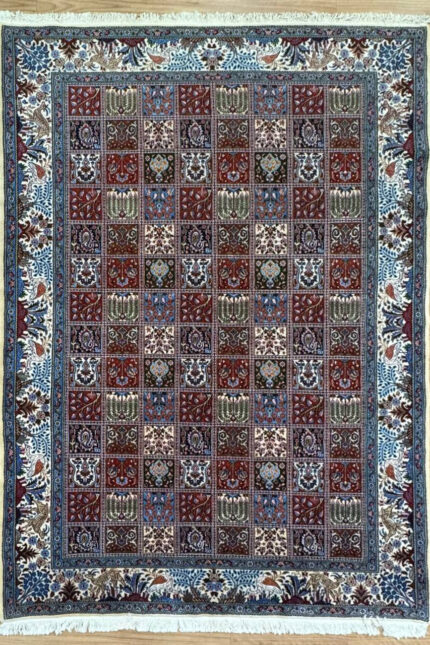 Persian Moud Super Fine Wool Cream & Blue Multi 298X197