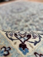 Persian Nain Handmade Rug Silk & Wool Cream 295X195