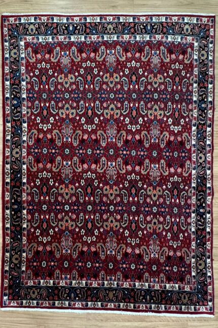 Persian Village Handmade Rug Wool Red & Blue Multi 290X195