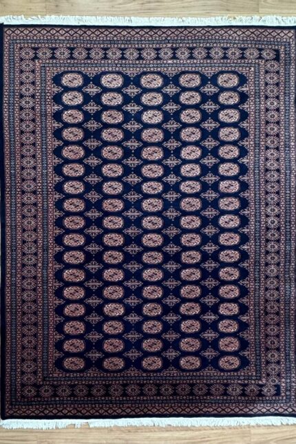 Princess Bokhara Handmade Rug Wool Coral & Navy 271X194