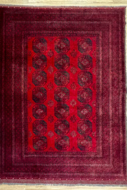 Qunduzi Handmade Rug Super Fine Wool Red 300X200