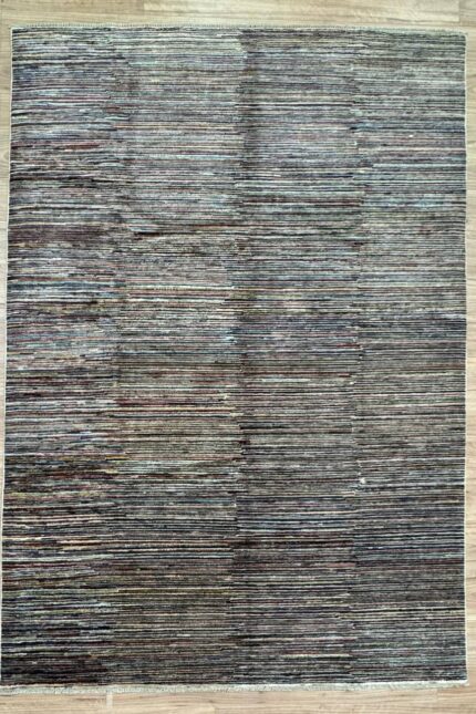 Striped Handmade Rug Wool Multi Color 296X193