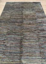 Striped Handmade Rug Wool Multi Color 296X193