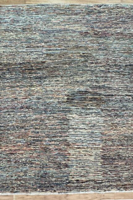 Striped Handmade Rug Wool Cream Multi 296X193