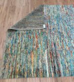 Striped Handmade Rug Wool Multi Color 285X201