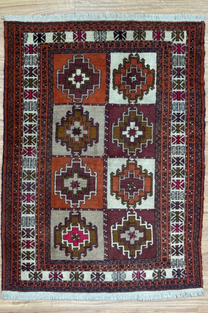 Village Handmade Rug Pure Wool Multi Color 170X130