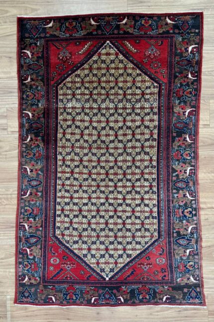 Village Handmade Rug Wool Beige & Red 204X124