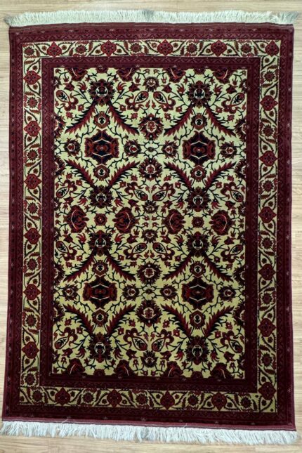 Khal Mohammadi Handmade Rug Belgium Wool Red & Yellow 296X196