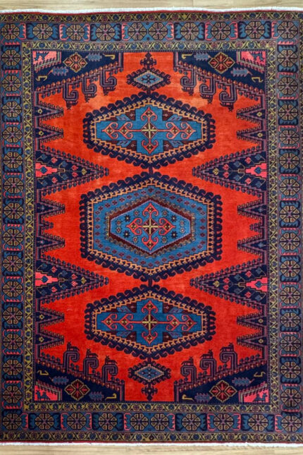 Herati Handmade Rug Silk & Wool Beige & Black 290X189