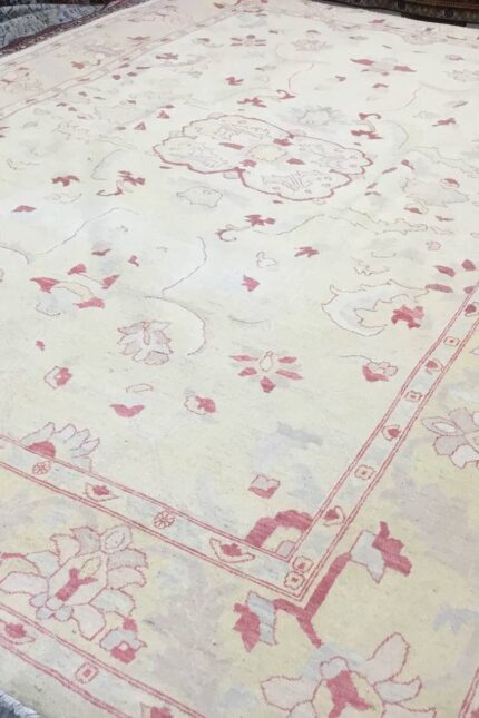 Choobi Handmade Rug Wool Beige & Gold 354X273