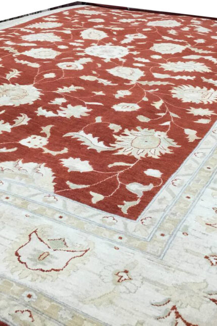 Choobi Handmade Rug Wool Beige & Red 302X415