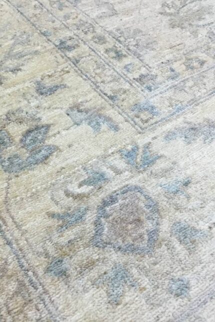 Choobi Handmade Rug Wool Blue & Beige 357X287