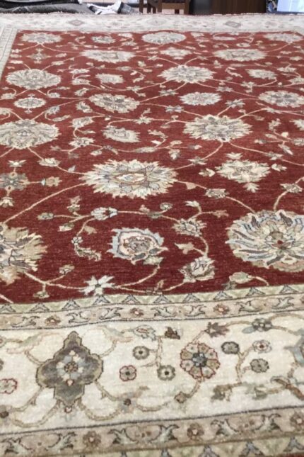 Choobi handmade Rug Wool Beige & Red 375X280