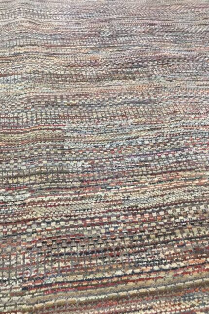 India Modern Handmade Rug Wool Multi Colour 367X271