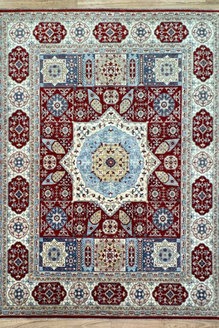 Kazak Handmade Rug Mamlook Fine Wool Multi Colour 307X245