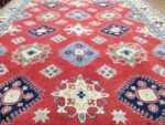 Kazak Handmade Rug Wool Red & Beige 347X270
