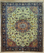 Persian Handmade Rug Signature Rug Wool Gold & Coral 335X255