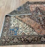 Persian Heriz Handmade Rug Pure Wool Black & Coral 325X254